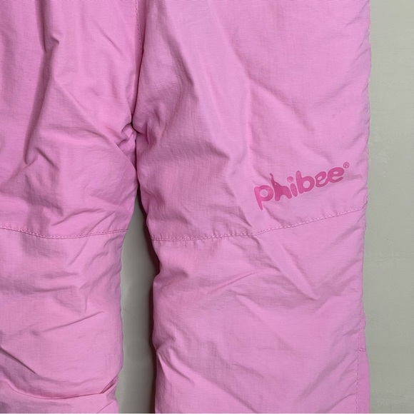Phoebe kids Pink Snowsuit bibs pants Fleece - Picture 7 of 9